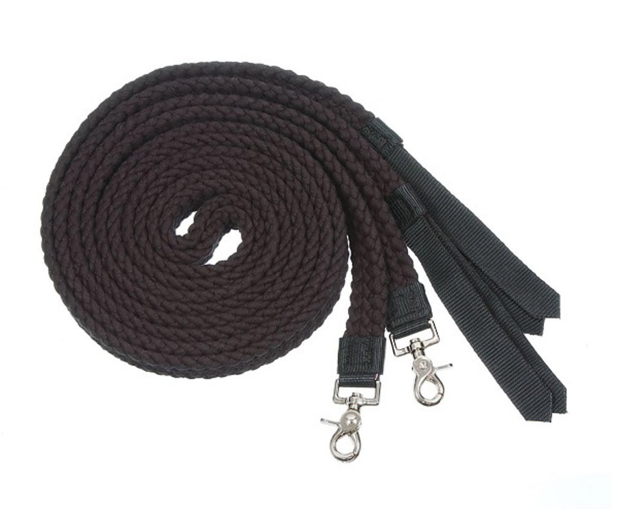 Tough1 Flat Cotton Split Reins image 0